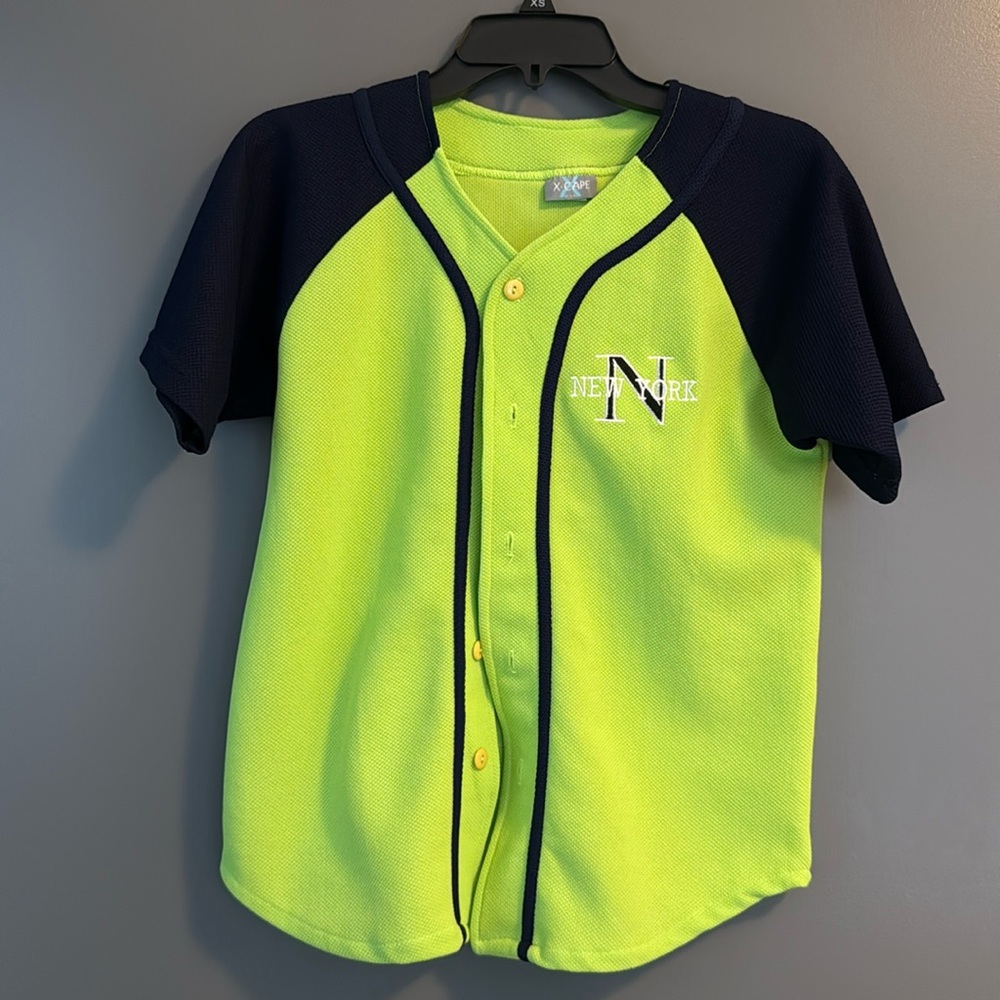 Vintage New York baseball button up